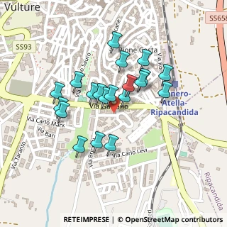 Mappa Piazzale Foggia, 85028 Rionero in Vulture PZ, Italia (0.198)