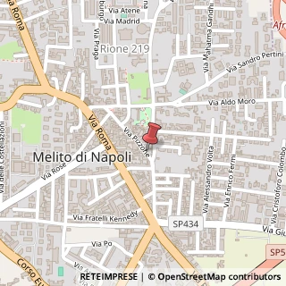 Mappa Via Pizzone, 72, 80017 Melito di Napoli, Napoli (Campania)