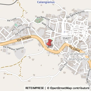 Mappa Via Tempio, 38, 07023 Calangianus, Olbia-Tempio (Sardegna)