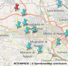 Mappa Via Domenico Fontana, 80010 Villaricca NA, Italia (2.45)