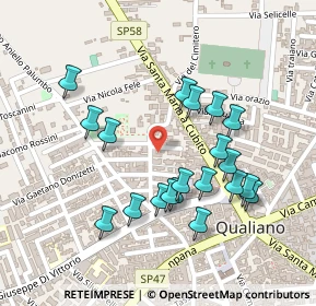 Mappa Via Guglielmo Marconi, 80019 Qualiano NA, Italia (0.2425)