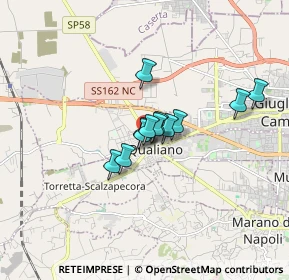 Mappa Via Guglielmo Marconi, 80019 Qualiano NA, Italia (1.0675)