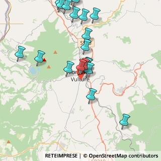 Mappa Via Fratelli Rosselli, 85028 Rionero in Vulture PZ, Italia (4.854)