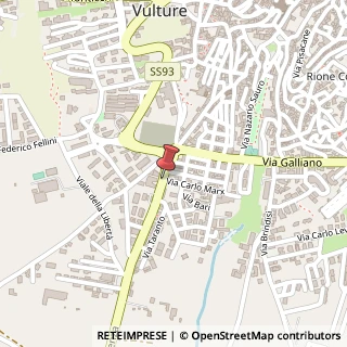 Mappa Via Potenza,  6, 85028 Rionero in Vulture, Potenza (Basilicata)