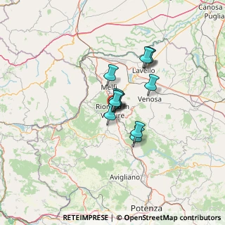 Mappa Via Fratelli Rosselli, 85028 Rionero in Vulture PZ, Italia (8.8425)