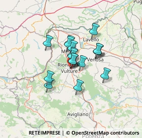 Mappa Via Monte Grappa, 85028 Rionero In Vulture PZ, Italia (8.96111)