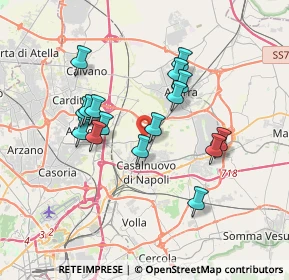 Mappa Via Vincenzo Bellini, 80013 Casalnuovo di Napoli NA, Italia (3.36813)