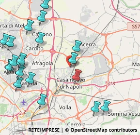 Mappa Via Vincenzo Bellini, 80013 Casalnuovo di Napoli NA, Italia (5.8565)