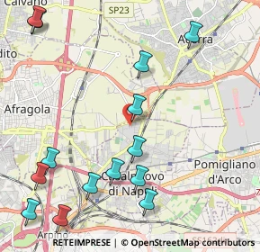 Mappa Via Vincenzo Bellini, 80013 Casalnuovo di Napoli NA, Italia (2.86357)