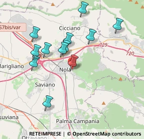 Mappa Via Arno, 80035 Nola NA, Italia (3.89667)