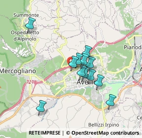 Mappa Contrada Valle di Mecca, 83100 Avellino AV, Italia (1.49917)