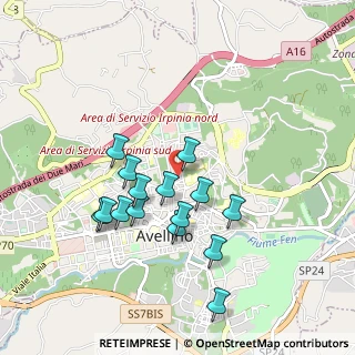 Mappa Via Antonio Giordano, 83100 Avellino AV, Italia (0.91133)