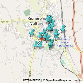 Mappa Via Carlo Marx, 85028 Rionero In Vulture PZ, Italia (0.3285)