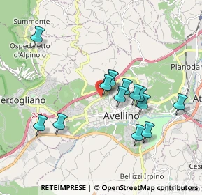 Mappa Via Morelli e Silvati, 83100 Avellino AV, Italia (1.73429)