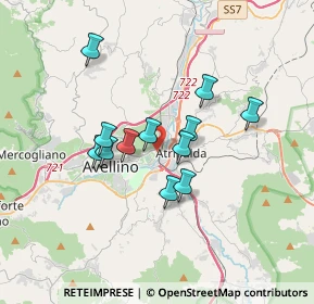 Mappa Via Fontanatetta, 83100 Avellino AV, Italia (2.93417)