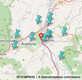 Mappa Via Fontanatetta, 83100 Avellino AV, Italia (3.38364)