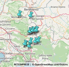 Mappa Via Fontanatetta, 83100 Avellino AV, Italia (9.93857)