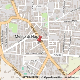 Mappa Via Aniello Marrone, 25, 80017 Melito di Napoli, Napoli (Campania)