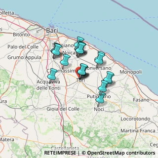 Mappa Via Casamassima, 70010 Turi BA, Italia (9.9145)