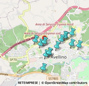 Mappa Vico della neve, 83100 Avellino AV, Italia (0.808)