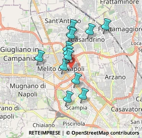 Mappa Via Enrico Fermi, 80017 Melito di Napoli NA, Italia (1.51923)