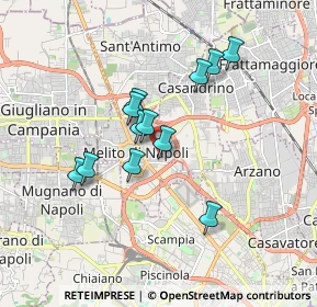 Mappa Via Enrico Fermi, 80017 Melito di Napoli NA, Italia (1.55917)