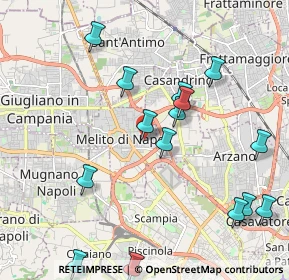 Mappa Via Enrico Fermi, 80017 Melito di Napoli NA, Italia (2.44933)