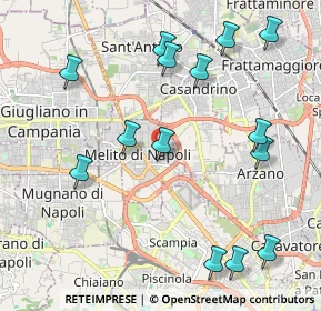 Mappa Via Enrico Fermi, 80017 Melito di Napoli NA, Italia (2.56286)