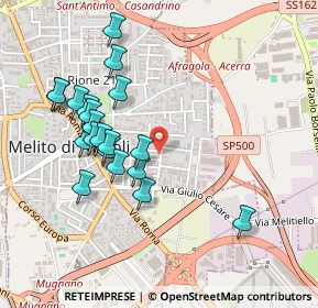 Mappa Via Enrico Fermi, 80017 Melito di Napoli NA, Italia (0.509)