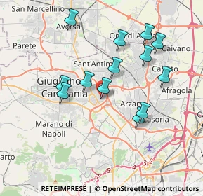 Mappa Via Enrico Fermi, 80017 Melito di Napoli NA, Italia (3.72462)