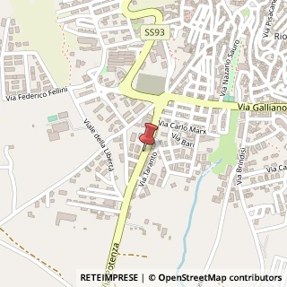 Mappa Via Potenza, 18, 85028 Rionero in Vulture, Potenza (Basilicata)