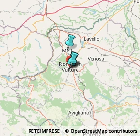 Mappa Via Taranto, 85028 Rionero In Vulture PZ, Italia (36.36643)