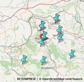 Mappa Via Taranto, 85028 Rionero In Vulture PZ, Italia (12.90167)