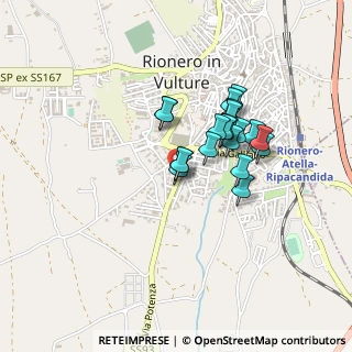 Mappa Via Taranto, 85028 Rionero In Vulture PZ, Italia (0.3465)
