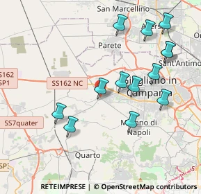 Mappa Via Fabio Filzi, 80019 Qualiano NA, Italia (4.37385)
