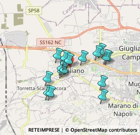 Mappa Via Fabio Filzi, 80019 Qualiano NA, Italia (1.43647)