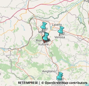 Mappa SP di Piano del Conte, 85028 Rionero In Vulture PZ, Italia (26.255)