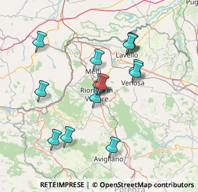 Mappa SP di Piano del Conte, 85028 Rionero In Vulture PZ, Italia (14.52357)