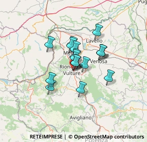 Mappa SP di Piano del Conte, 85028 Rionero In Vulture PZ, Italia (8.99444)