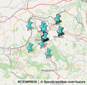 Mappa SP di Piano del Conte, 85028 Rionero In Vulture PZ, Italia (8.7565)