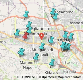 Mappa STRADA PROVINCIALE GIUGLIANO MUGNANO, 80018 Mugnano di Napoli NA, Italia (2.2865)