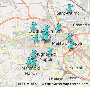 Mappa STRADA PROVINCIALE GIUGLIANO MUGNANO, 80018 Mugnano di Napoli NA, Italia (1.68538)