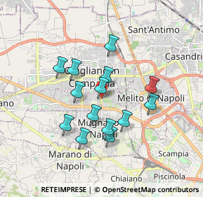 Mappa STRADA PROVINCIALE GIUGLIANO MUGNANO, 80018 Mugnano di Napoli NA, Italia (1.57429)