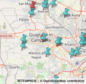 Mappa STRADA PROVINCIALE GIUGLIANO MUGNANO, 80018 Mugnano di Napoli NA, Italia (5.815)