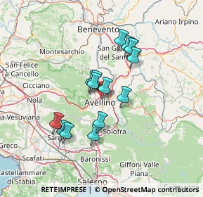 Mappa Via Augusto Guerriero, 83100 Avellino AV, Italia (12.14667)