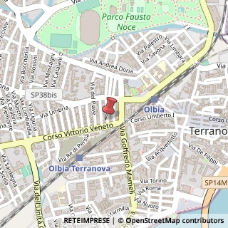 Mappa Via Fiume D'Italia, 1d, 07026 Olbia, Olbia-Tempio (Sardegna)