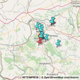 Mappa Via Sandro Pertini, 85028 Rionero In Vulture PZ, Italia (8.64583)