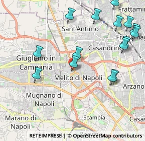 Mappa Via Lago di Garda, 80017 Melito di Napoli NA, Italia (2.69533)