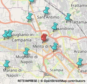 Mappa Via Lago di Garda, 80017 Melito di Napoli NA, Italia (2.81923)