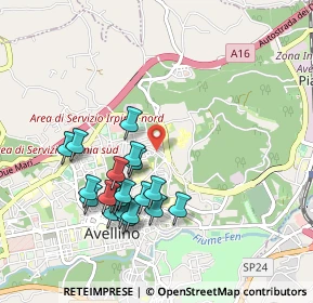Mappa Via Raffaele Valgara, 83100 Avellino AV, Italia (0.987)